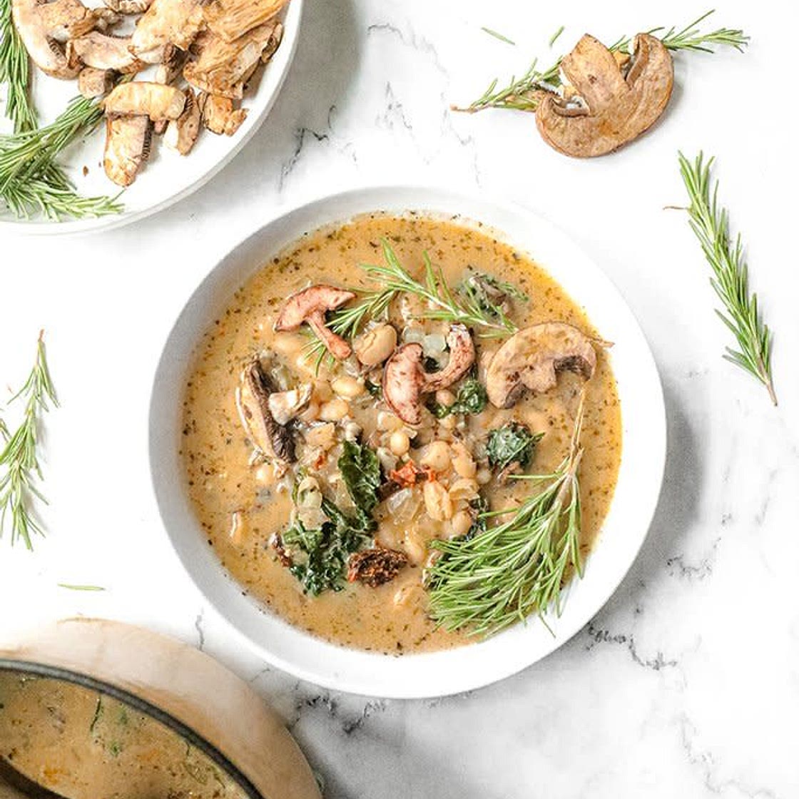 Creamy Vegan White Bean Soup