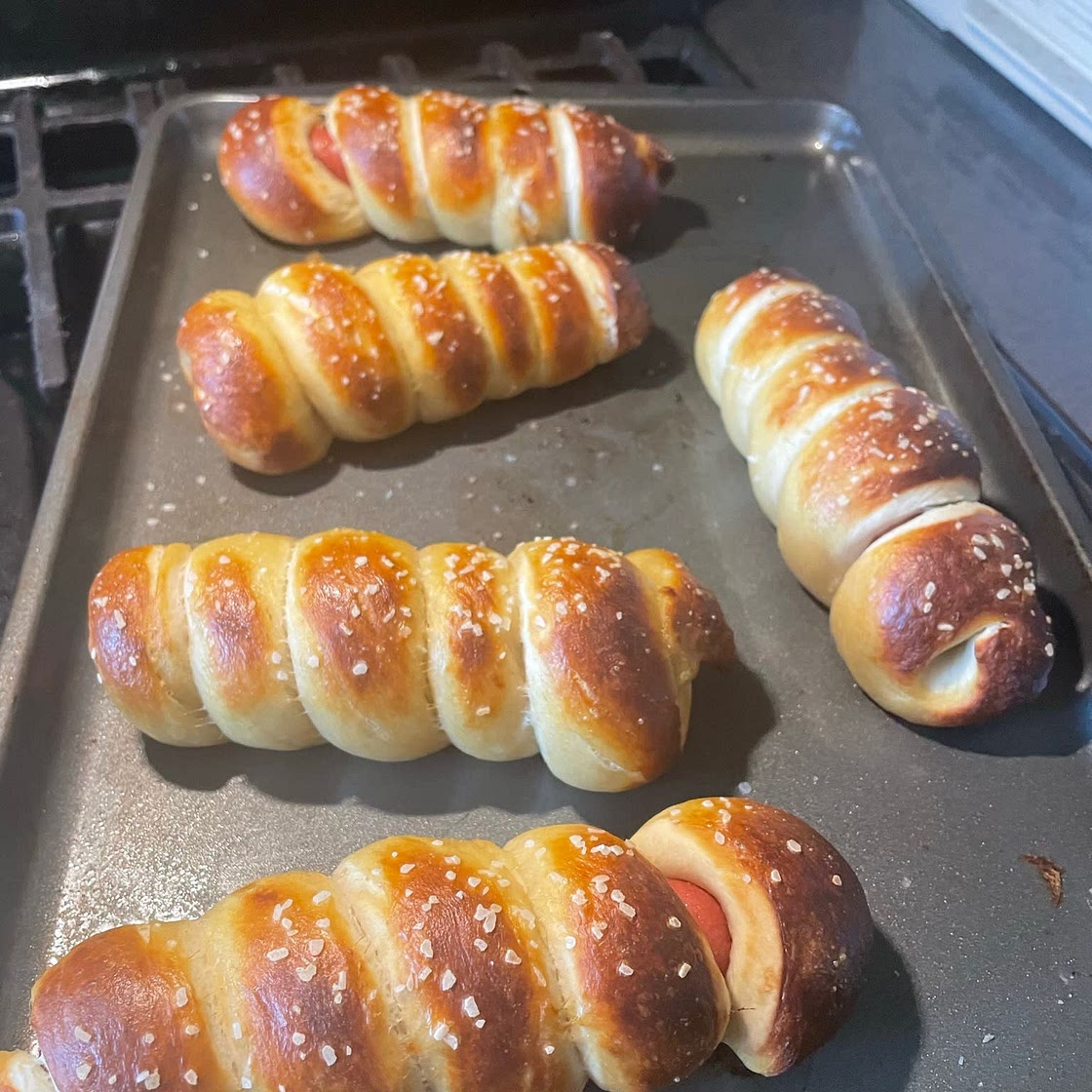 Homemade Pretzel Dogs