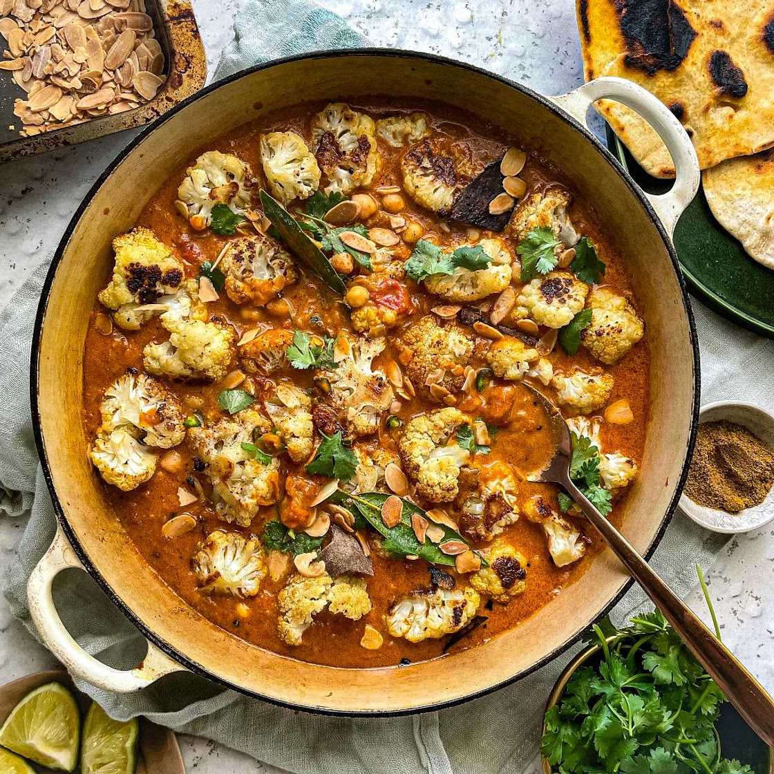 Roasted Cauliflower Korma Curry - Adre's Kitchen
