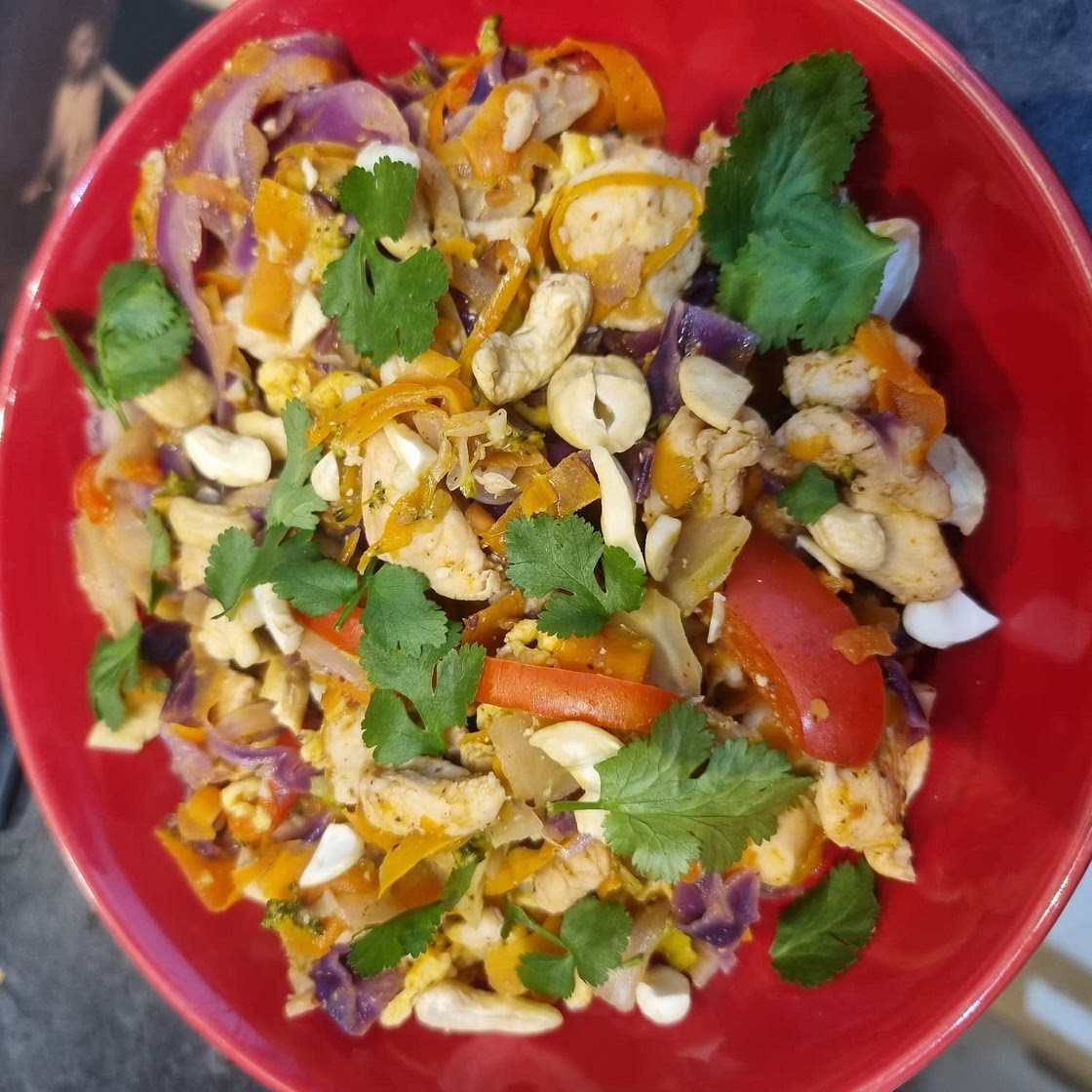 Healthy Chicken Pad Thai (Noodle-free!)