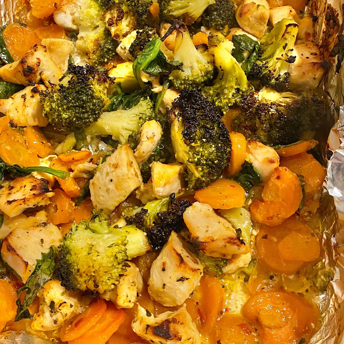 Sweet Chili Roasted Chicken and Vegetables