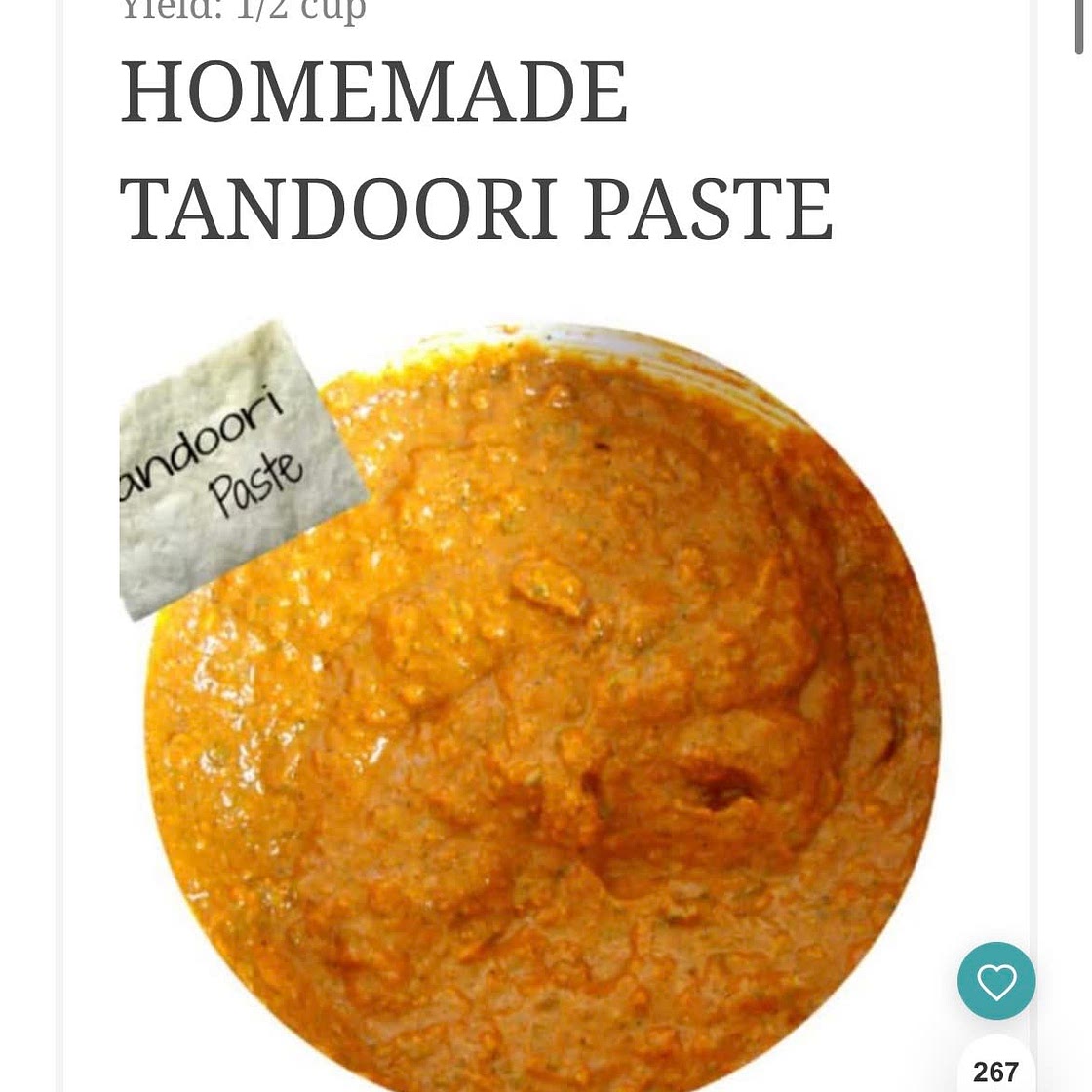 Tandoori paste 
