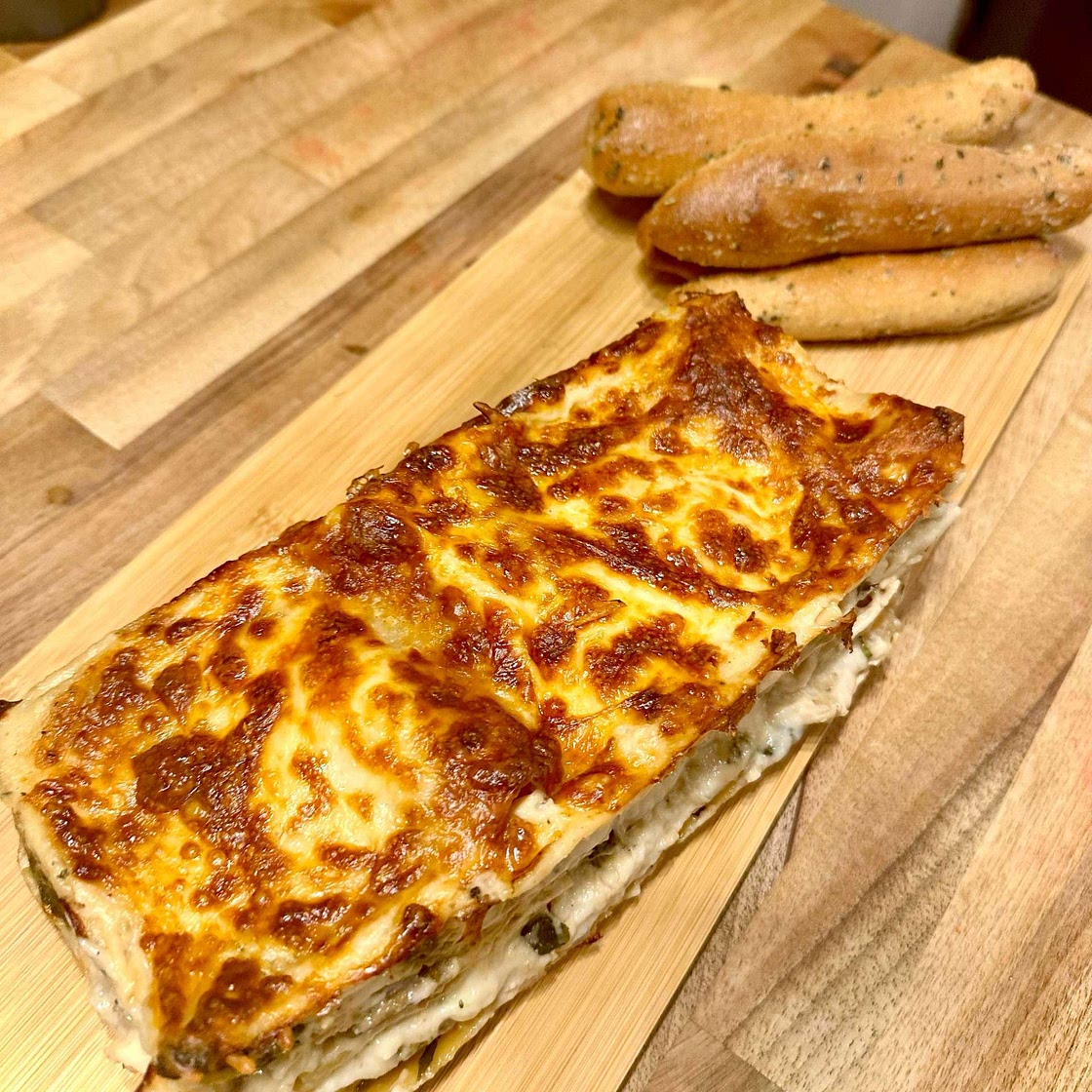Chicken Mushroom and Spinach Lasagna