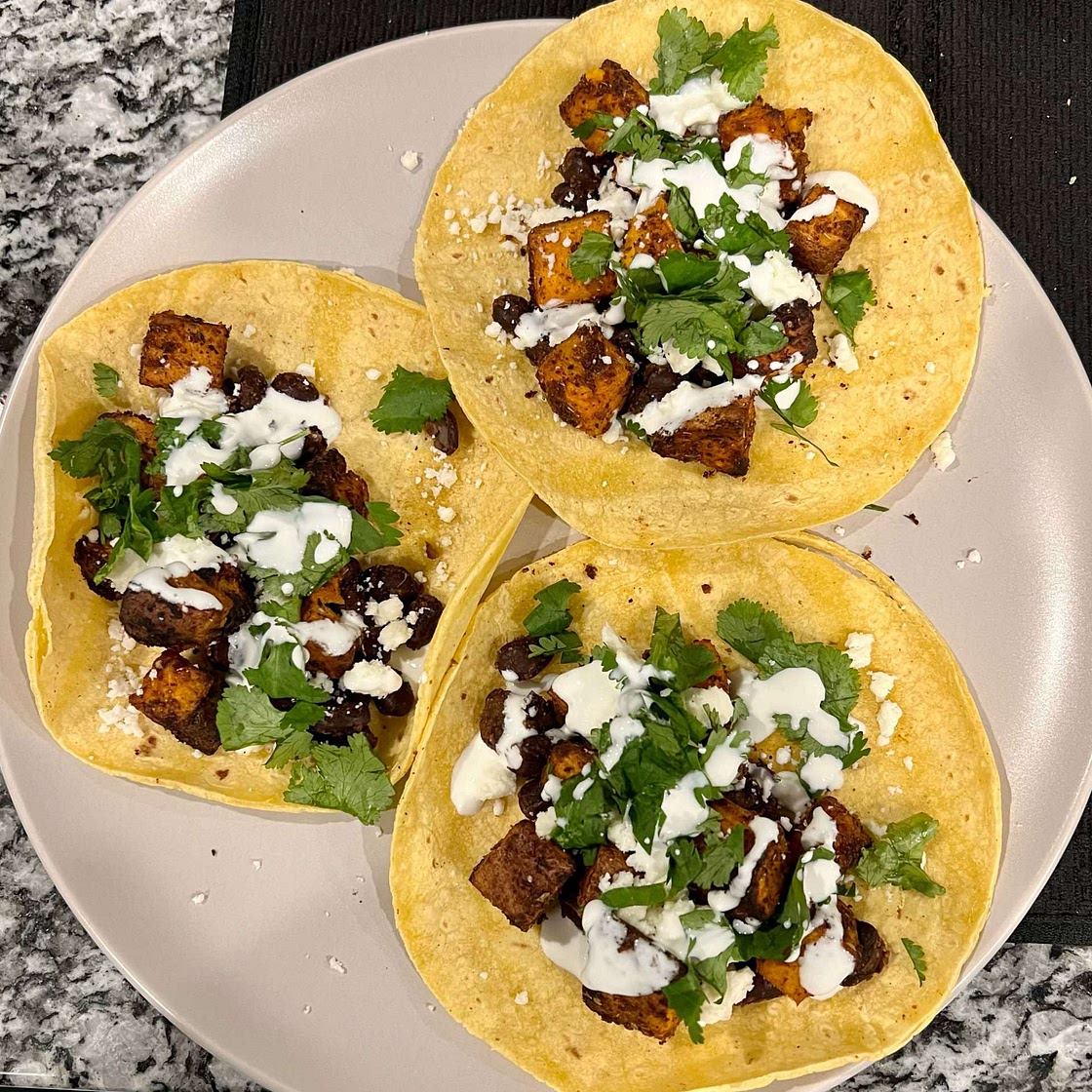 Sweet Potato Black Bean Tacos
