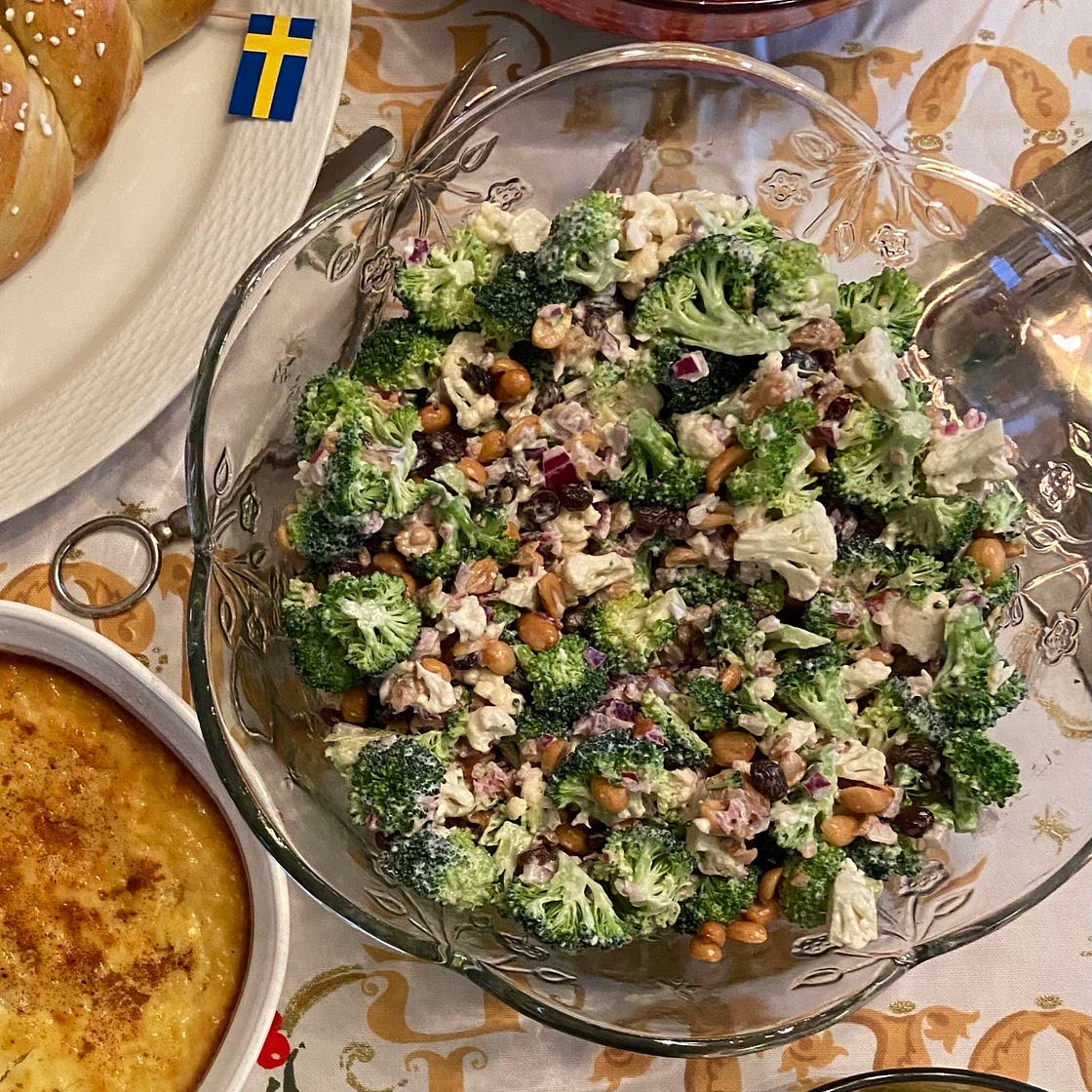 Grandma Hokie’s Broccoli Salad Veganized