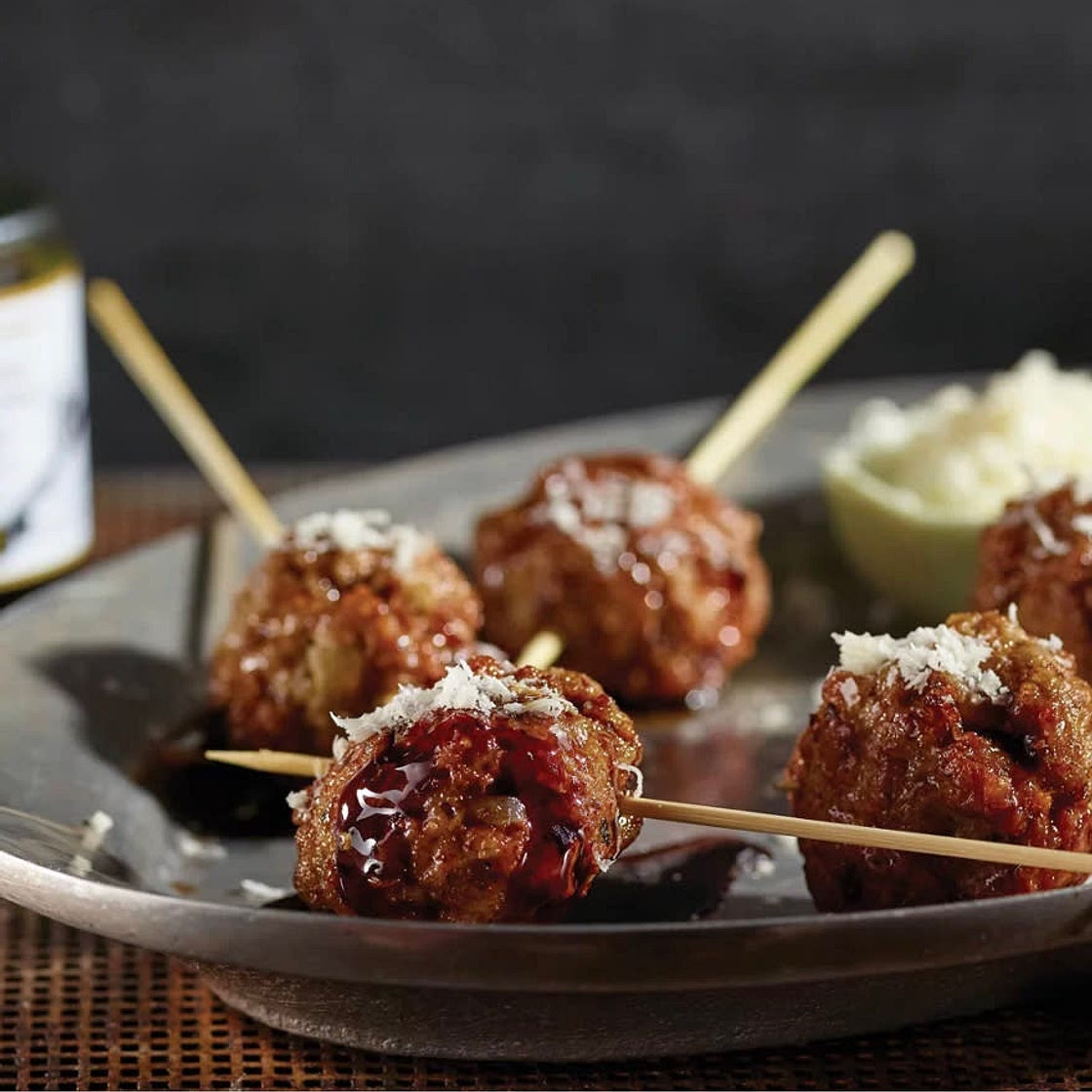 Cacio e Pepe Party Meatballs