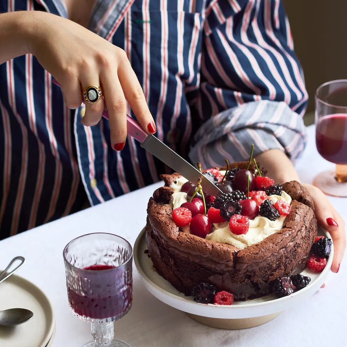 Collapsing Chocolate Cake