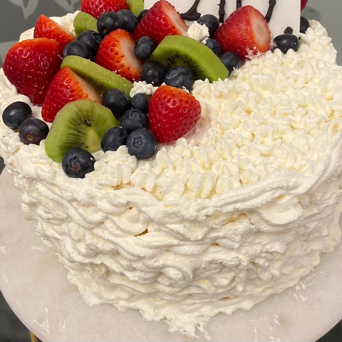 Lemon Cream Fruit Cake 