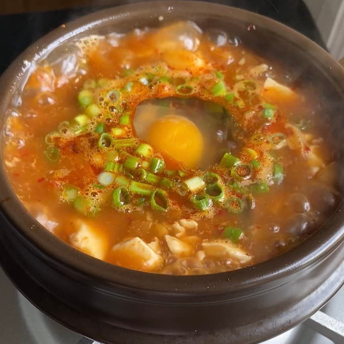 spicy tofu stew (sundubu jjigae)