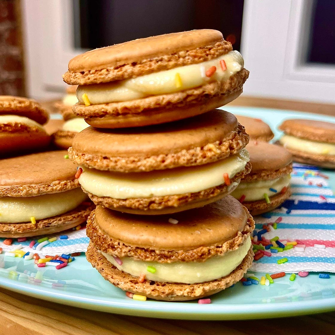 French Macarons with Creamy White Chocolate filling