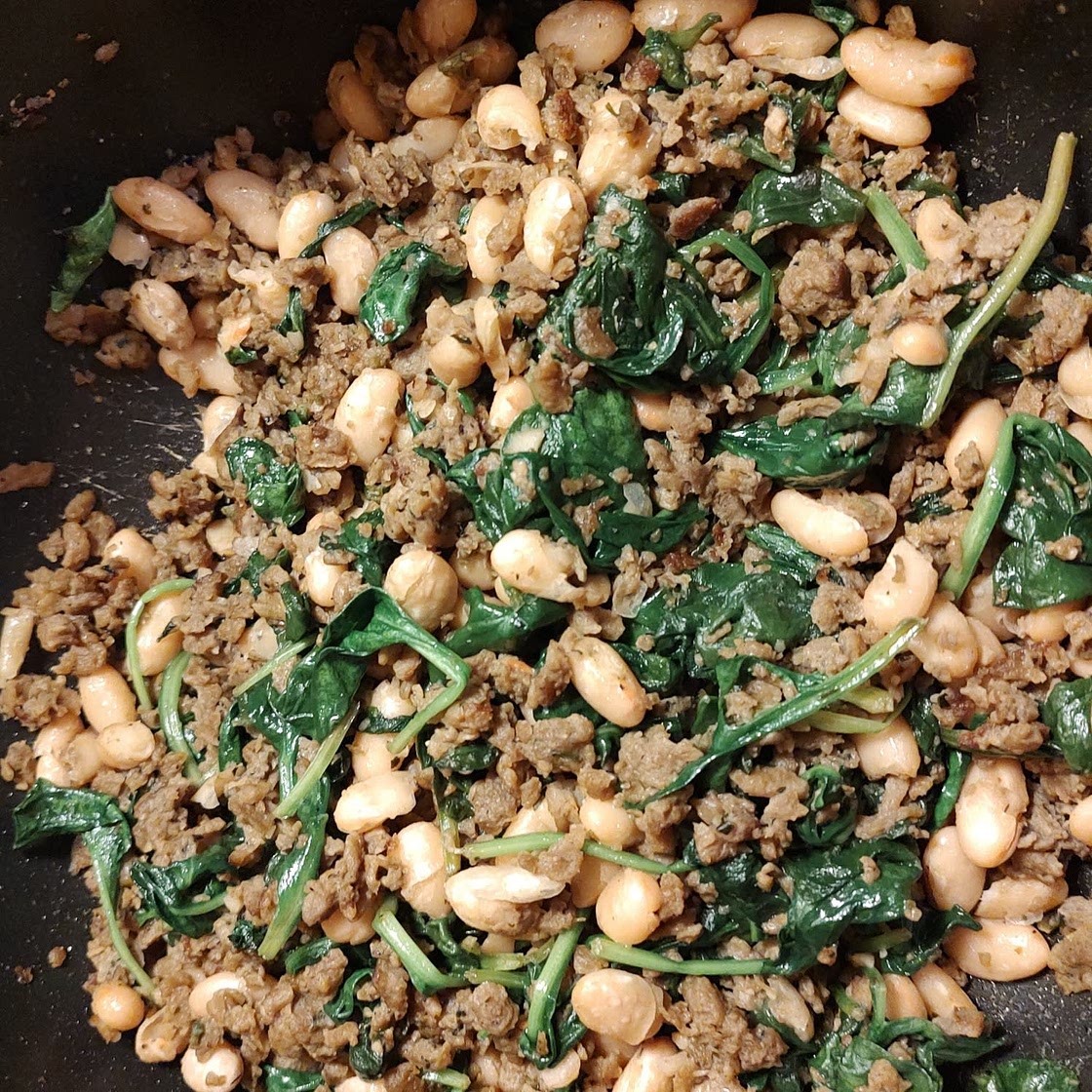 Italian Sausage and White Bean Skillet