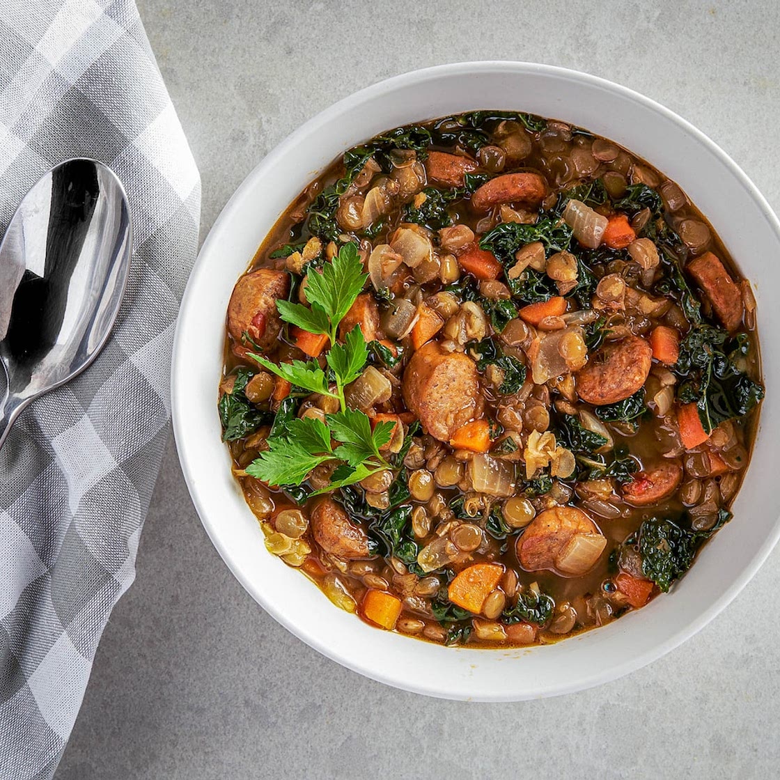 A hearty lentil soup that’s easy on your budget