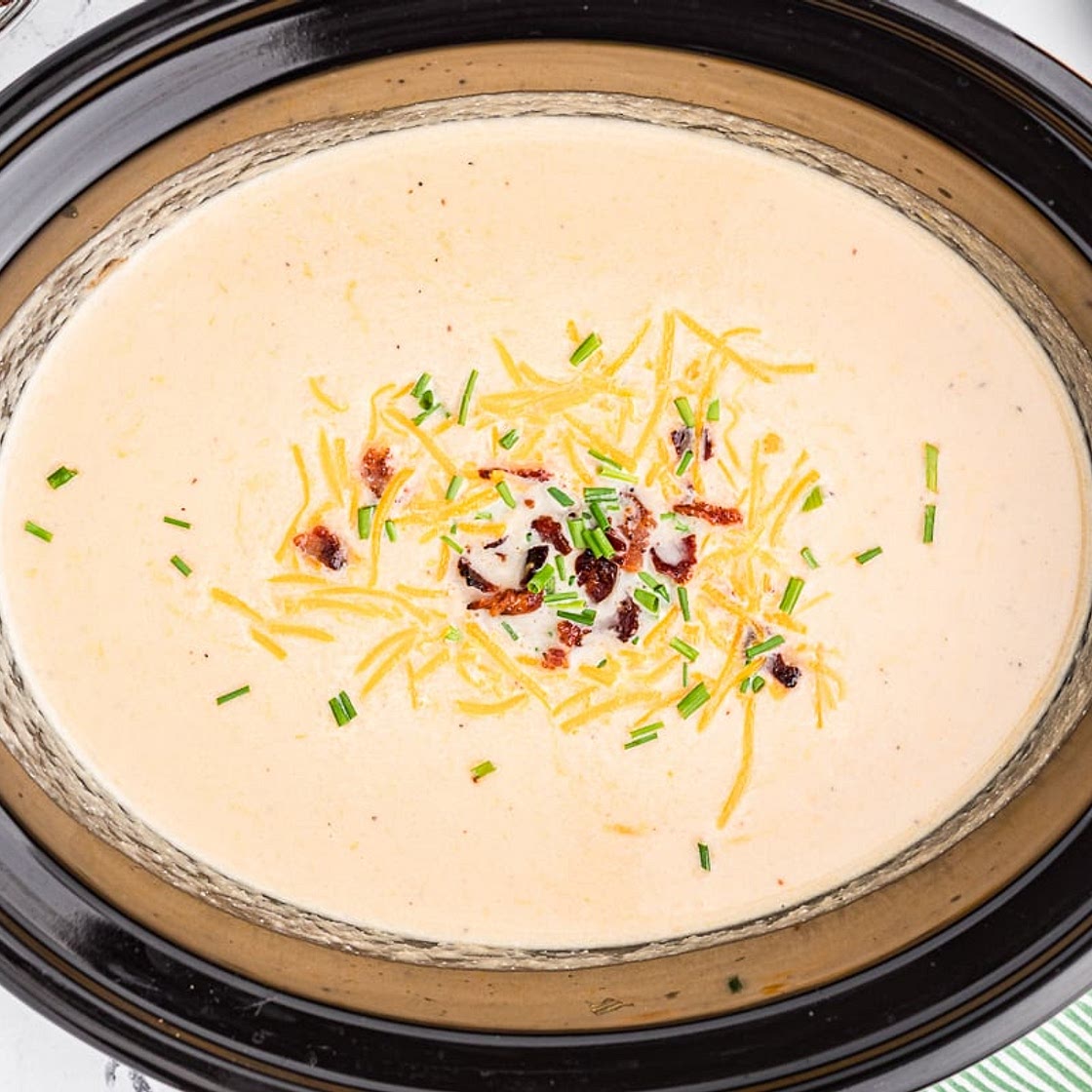 Slow Cooker Cauliflower Cheese Soup