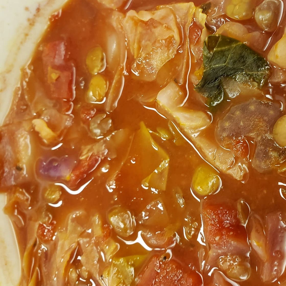 Cabbage Lentil Soup