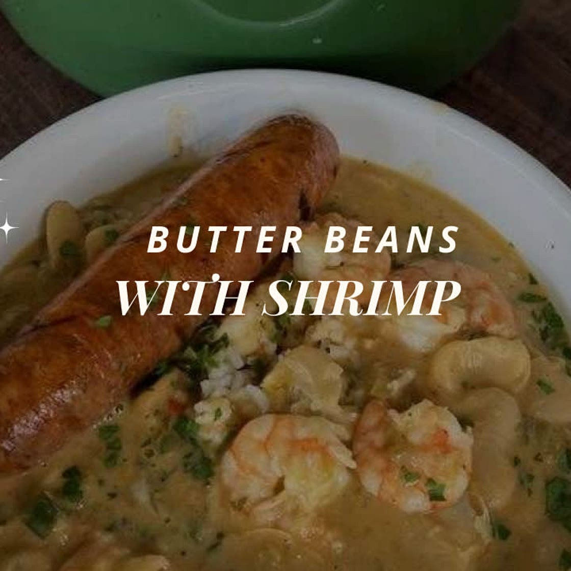 Butter Beans with Shrimp