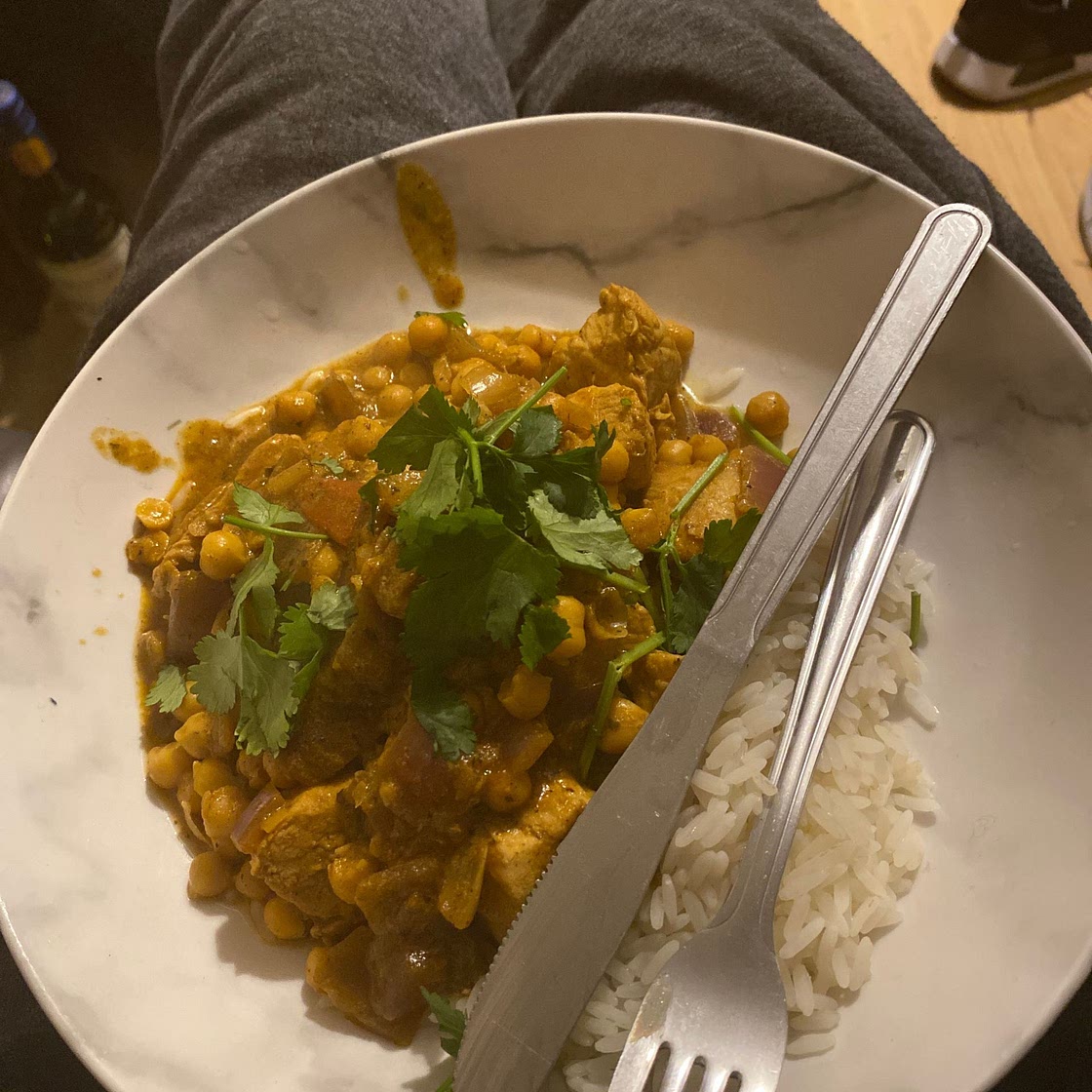 Turkey and chickpea curry