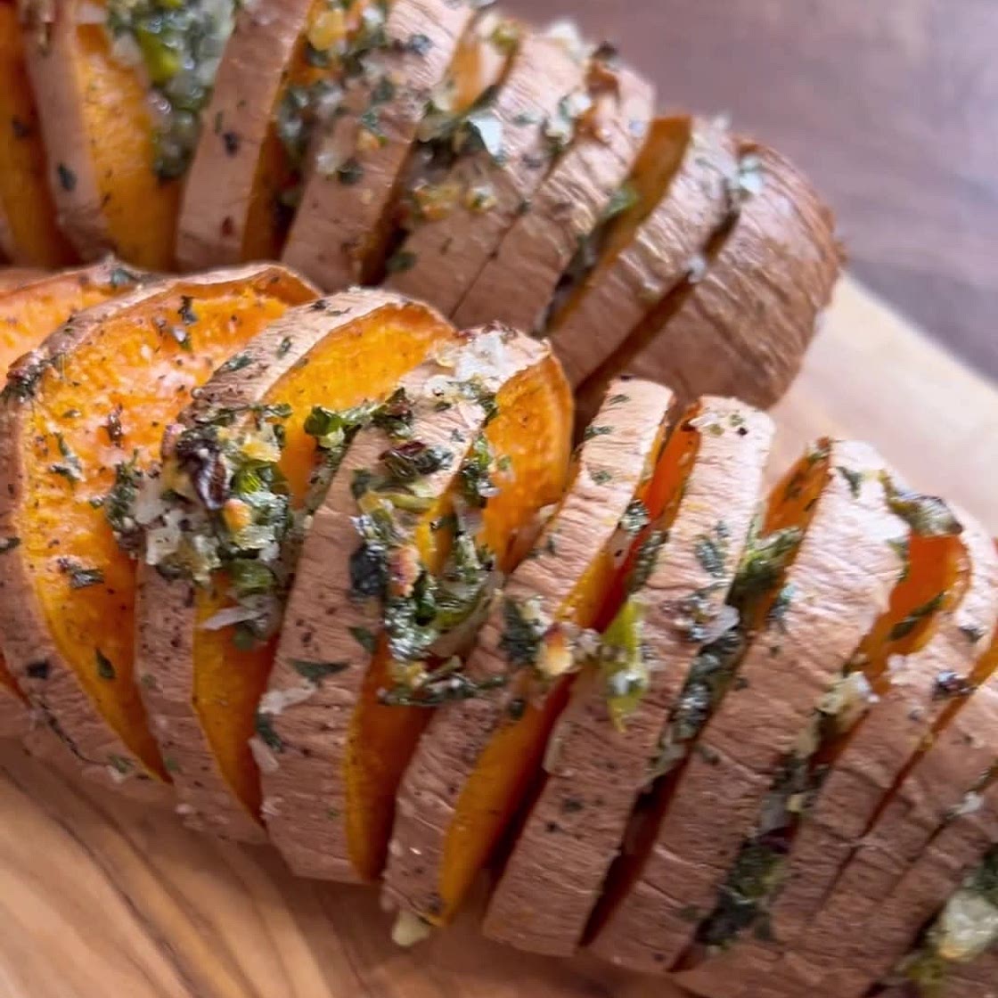 Hasselback Sweet Potatoes