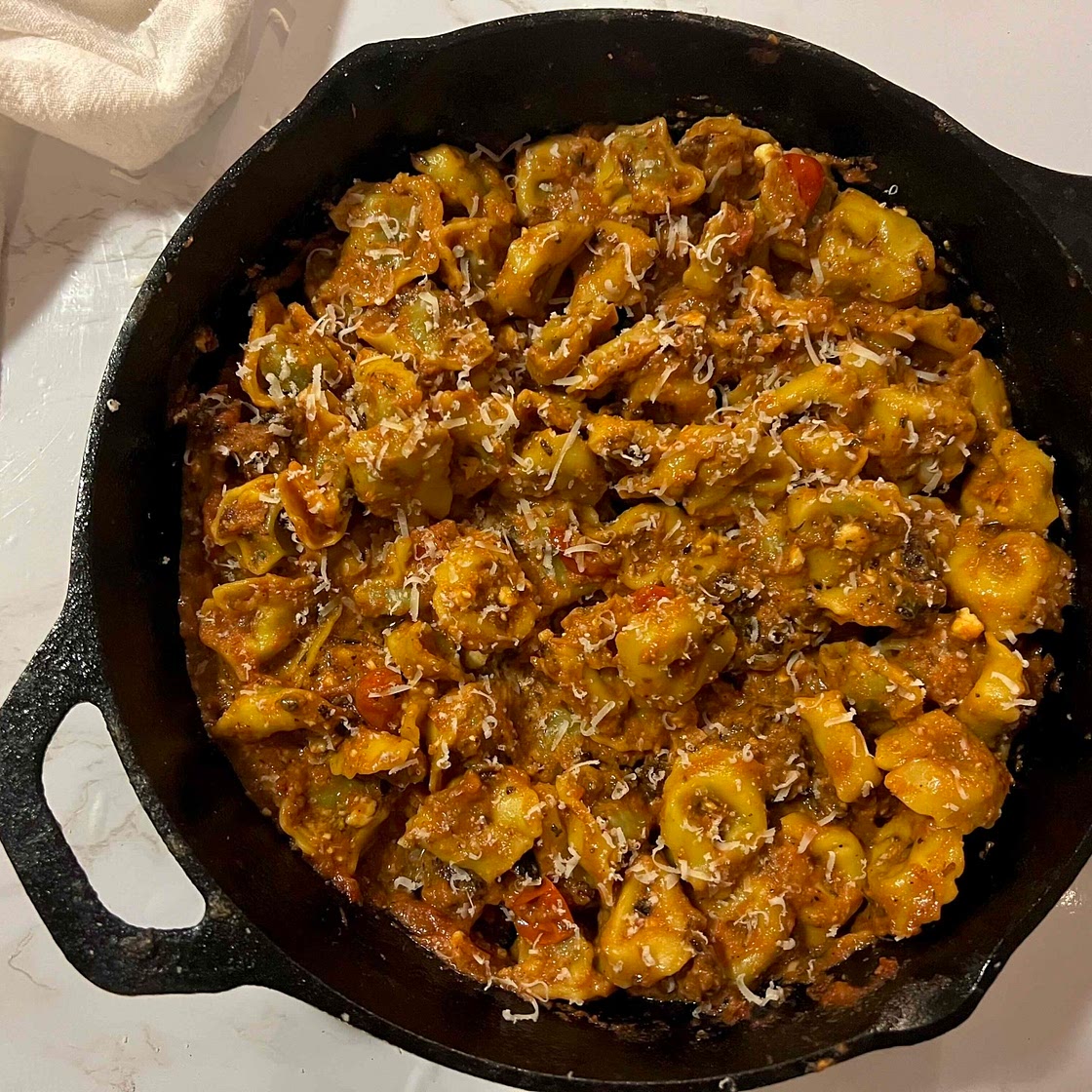 Spinach Tortellini with Sausage and Feta