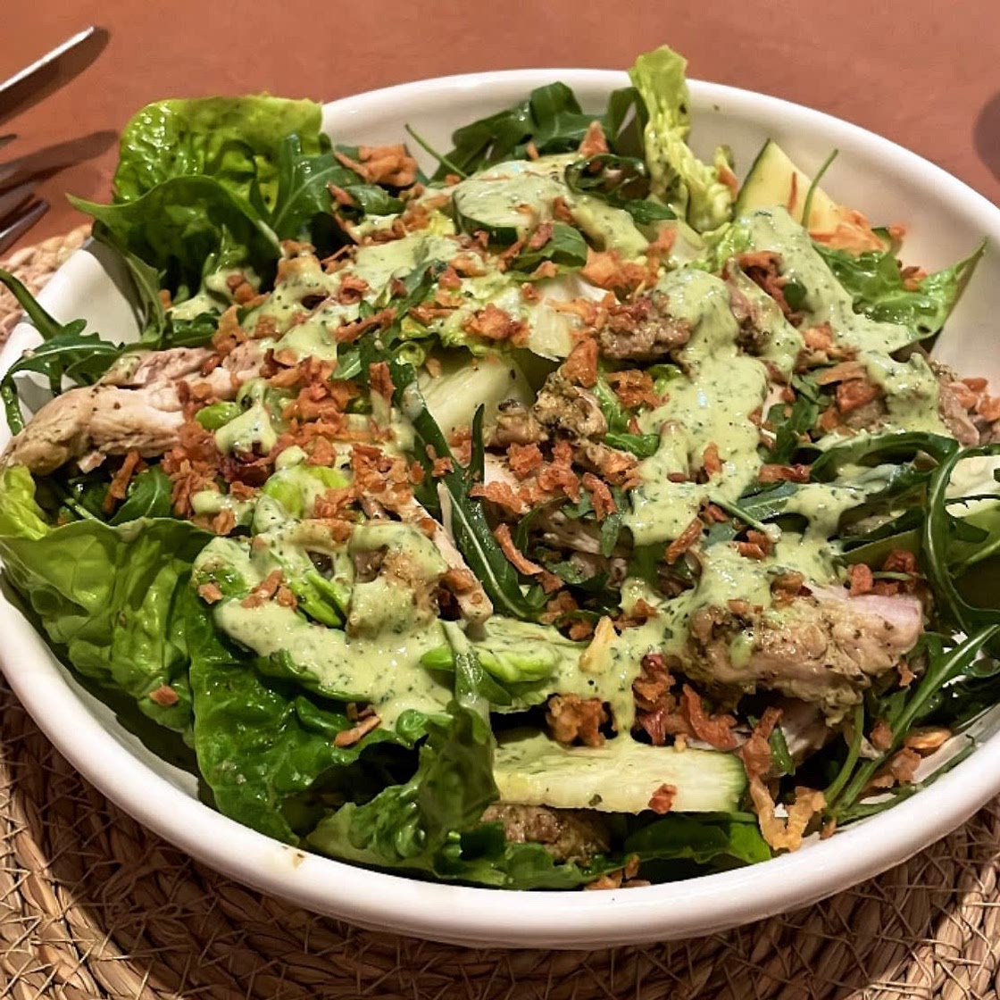 Green Tahini Chicken Salad