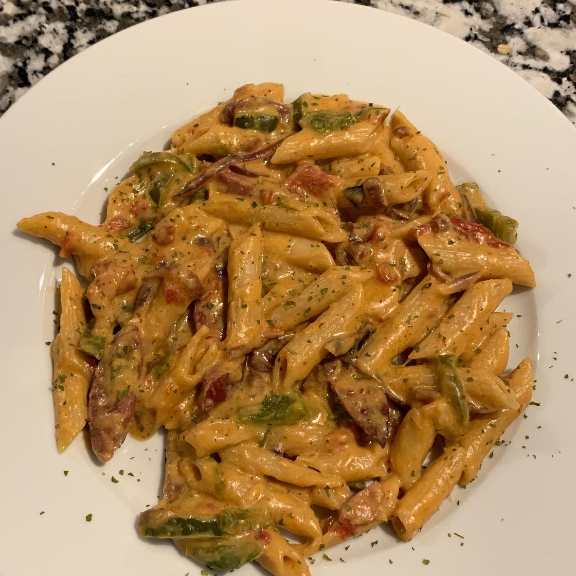 Cajun Pasta with Sausage and Peppers