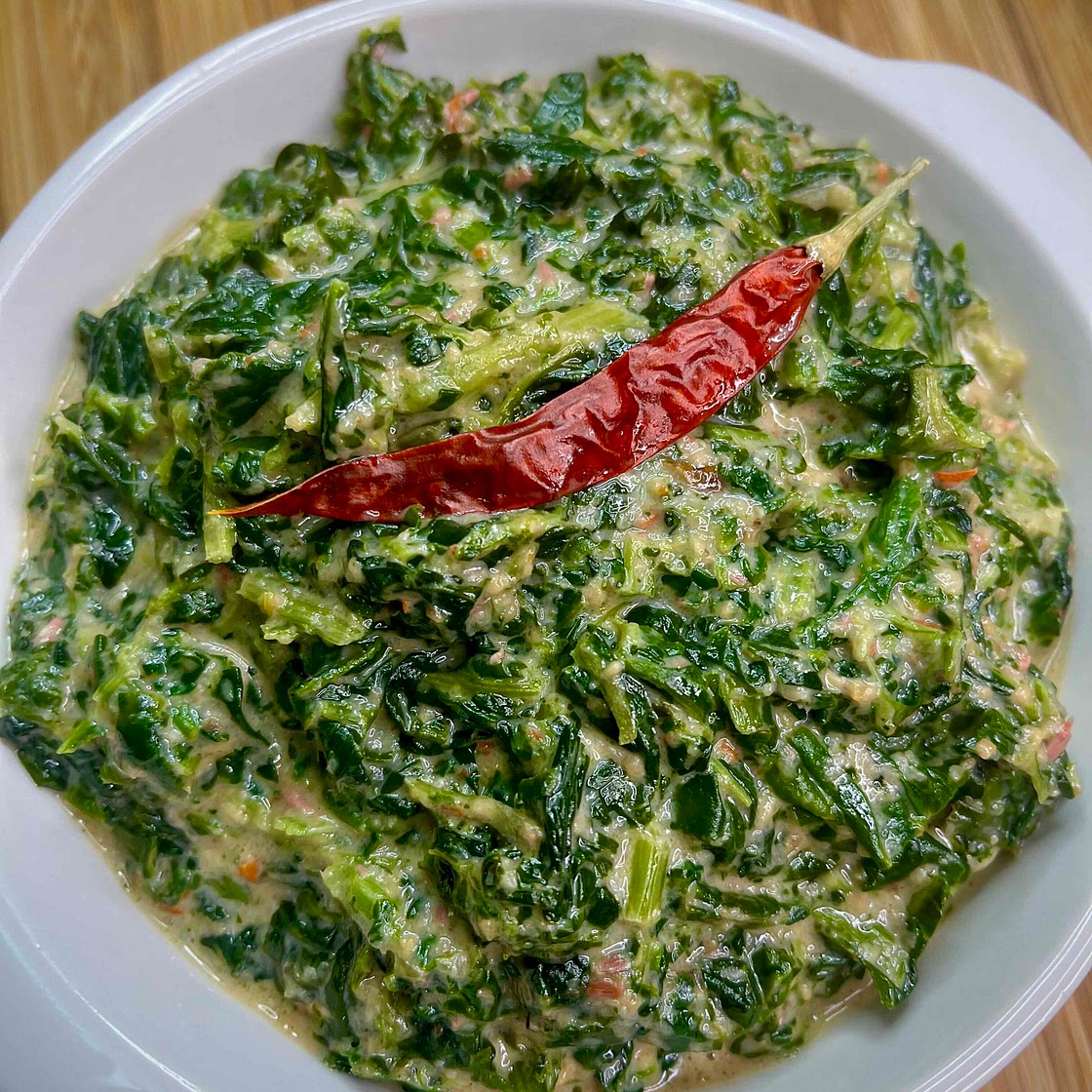 Coconut Creamed Spinach 