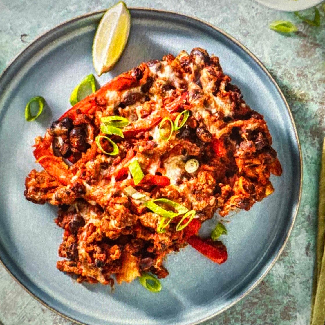 Mexican style beef loaded wedges