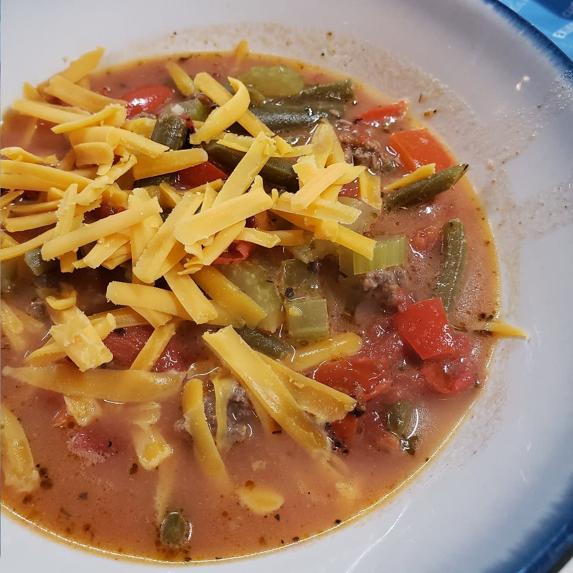 Hamburger Beef Soup {Low Carb / Keto}