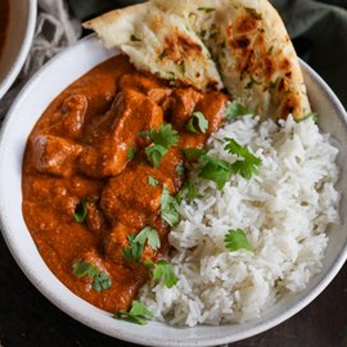 Vegan Butter 'Chicken' with Baked Tofu