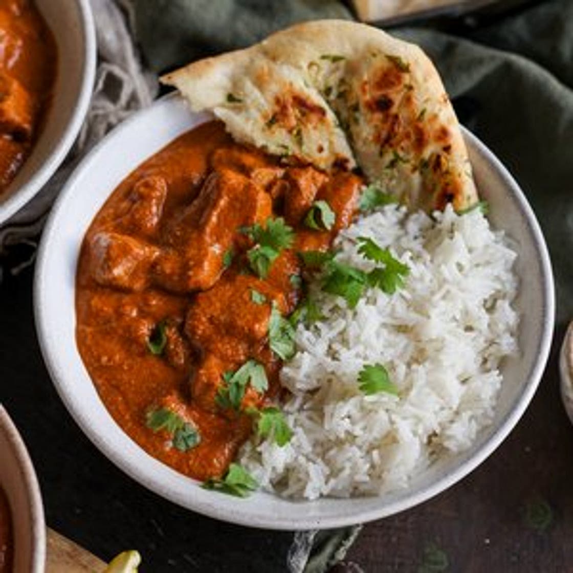 Vegan Butter 'Chicken' with Baked Tofu