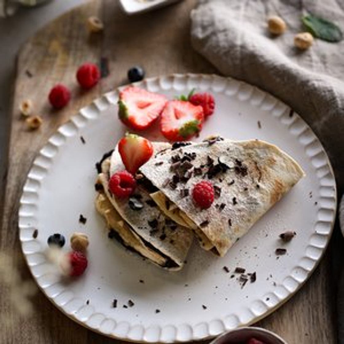 Warm Tahini Chocolate Banana Wrap