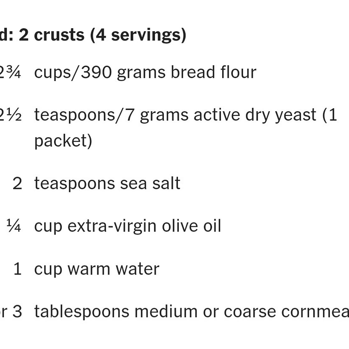 Quick Pizza Dough