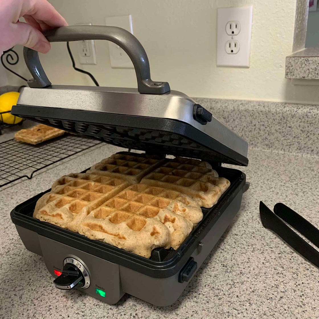 Mom’s Oatmeal Waffles