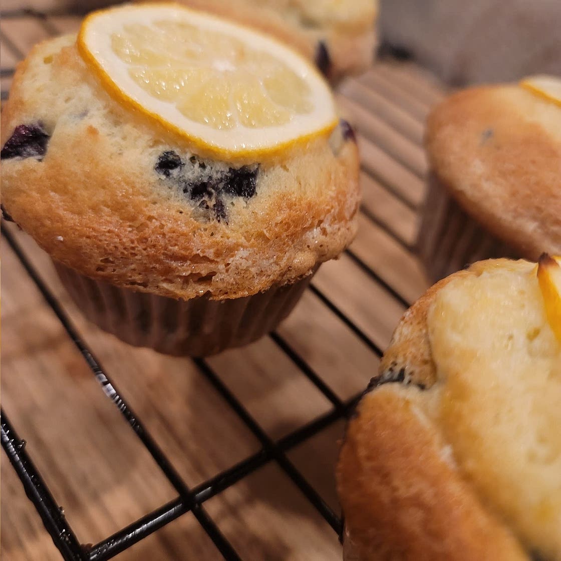 Quick and Easy Lemon Blueberry Muffins