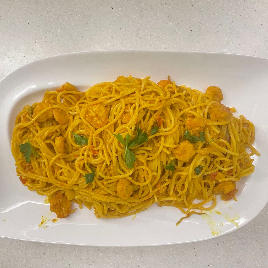 Spaghetti shrimp 🦐