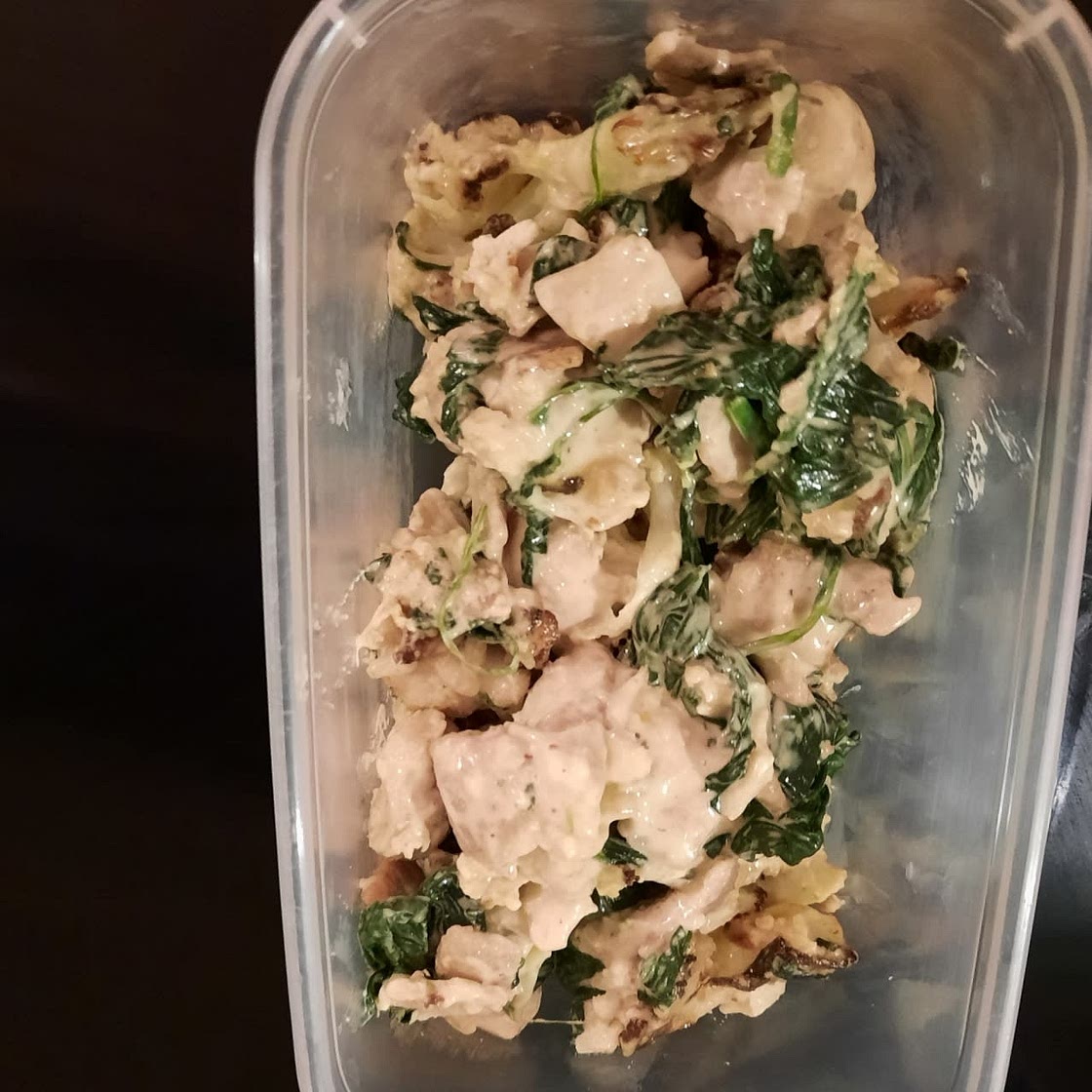 Keto cauliflower chicken Alfredo