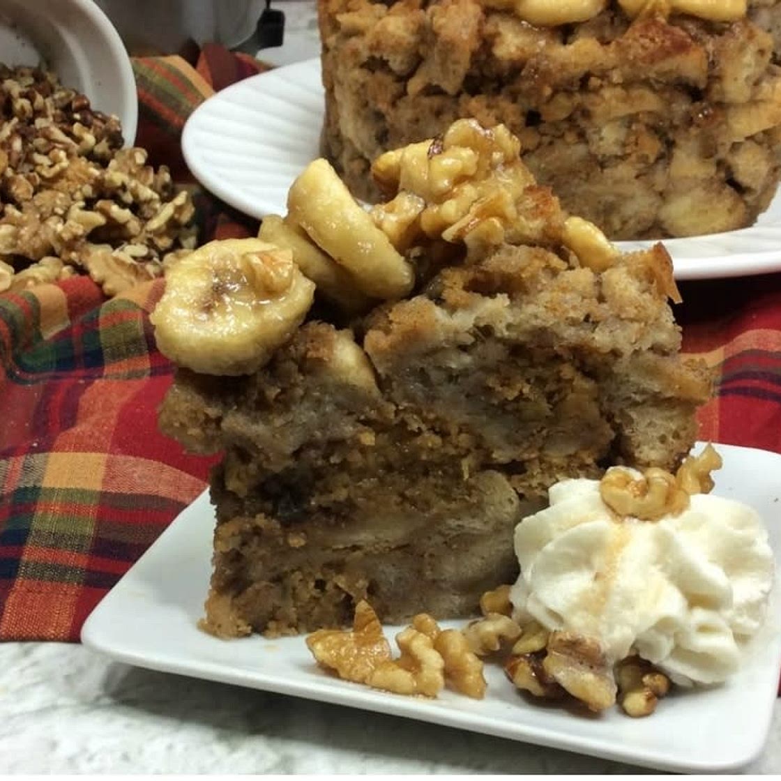 Instant Pot Caramelized Banana Walnut French Toast