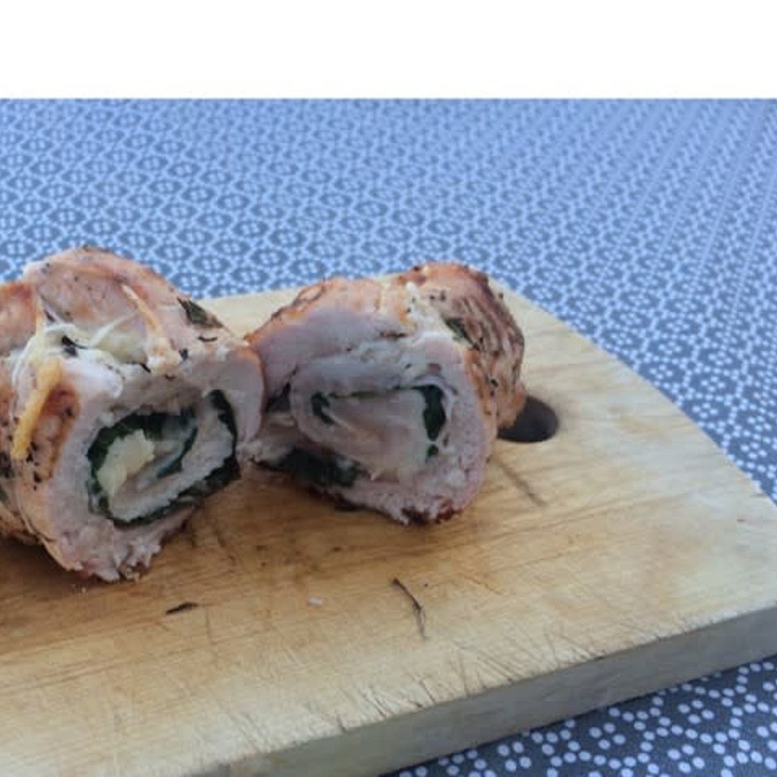 Involtini de poulet au prosciutto et au basilic