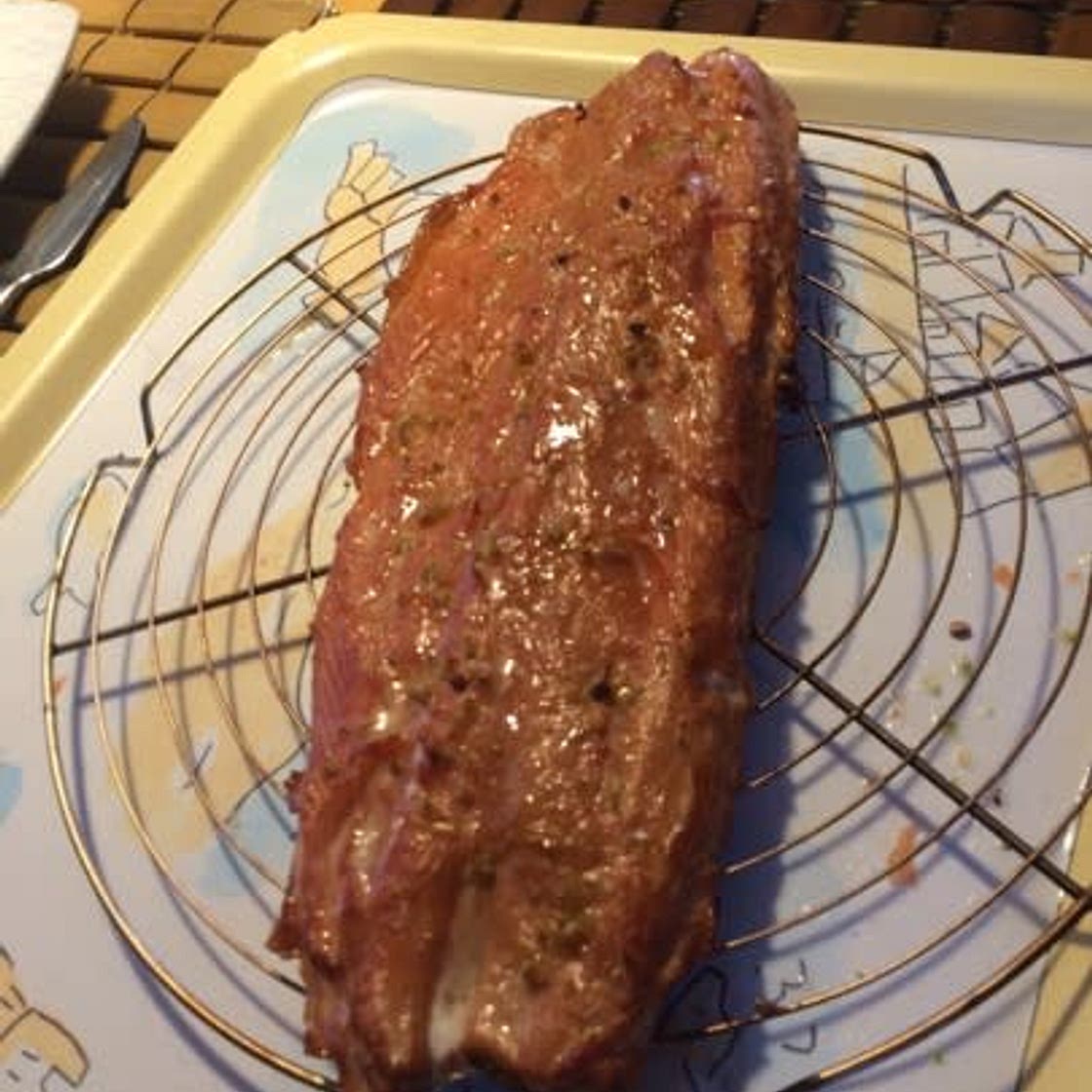 Saumon fumé a chaud vinaigrette au capres