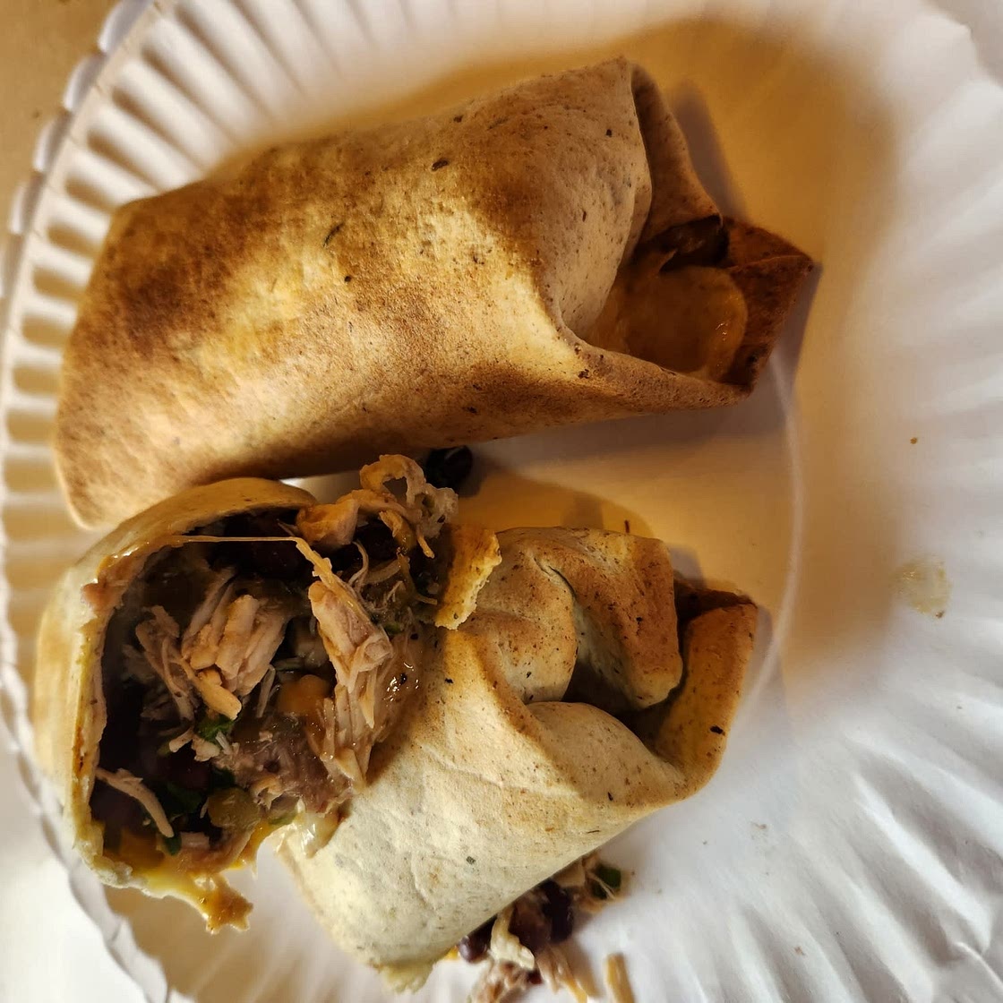 Chicken and Black Bean Chimichangas