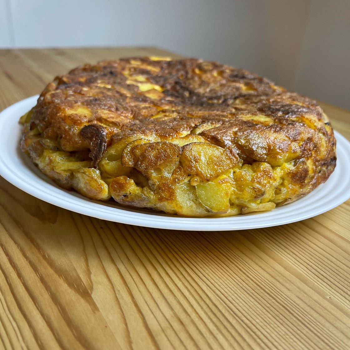 Cheese and Bacon stuffed Tortilla de Patatas