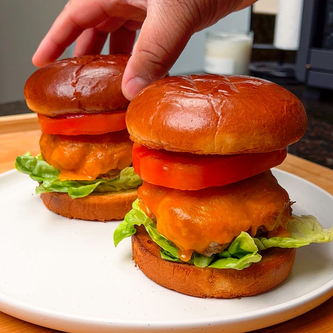 Air Fryer Turkey Burger