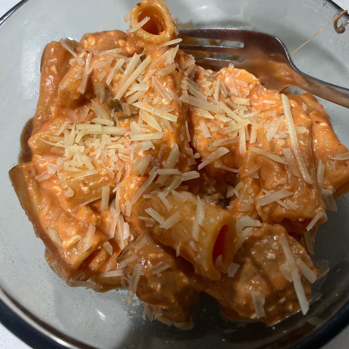 Creamy Sausage Rigatoni