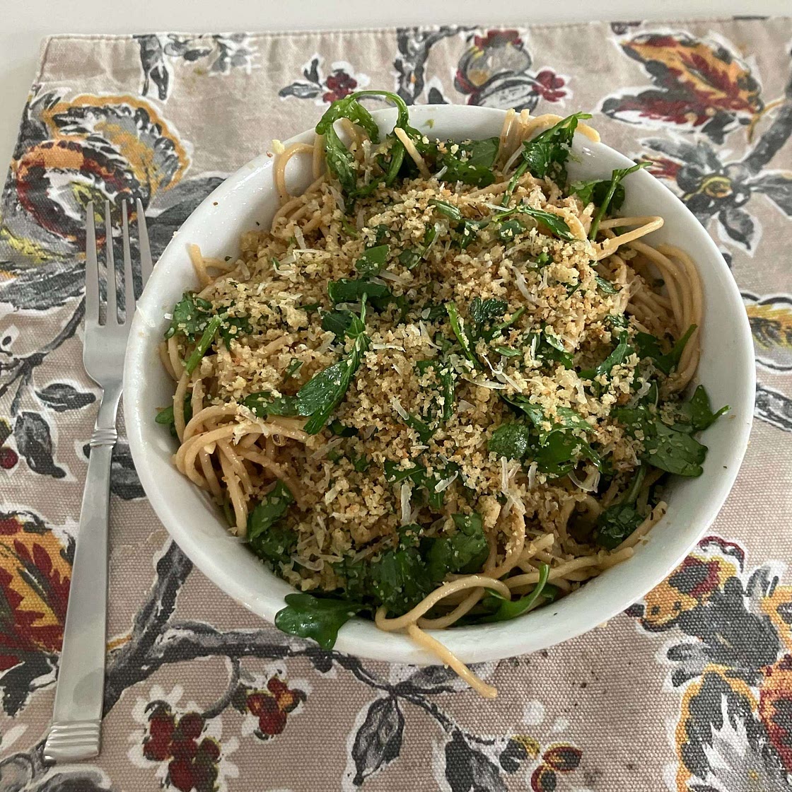 Arugula Pasta with Lemon & Parmesan