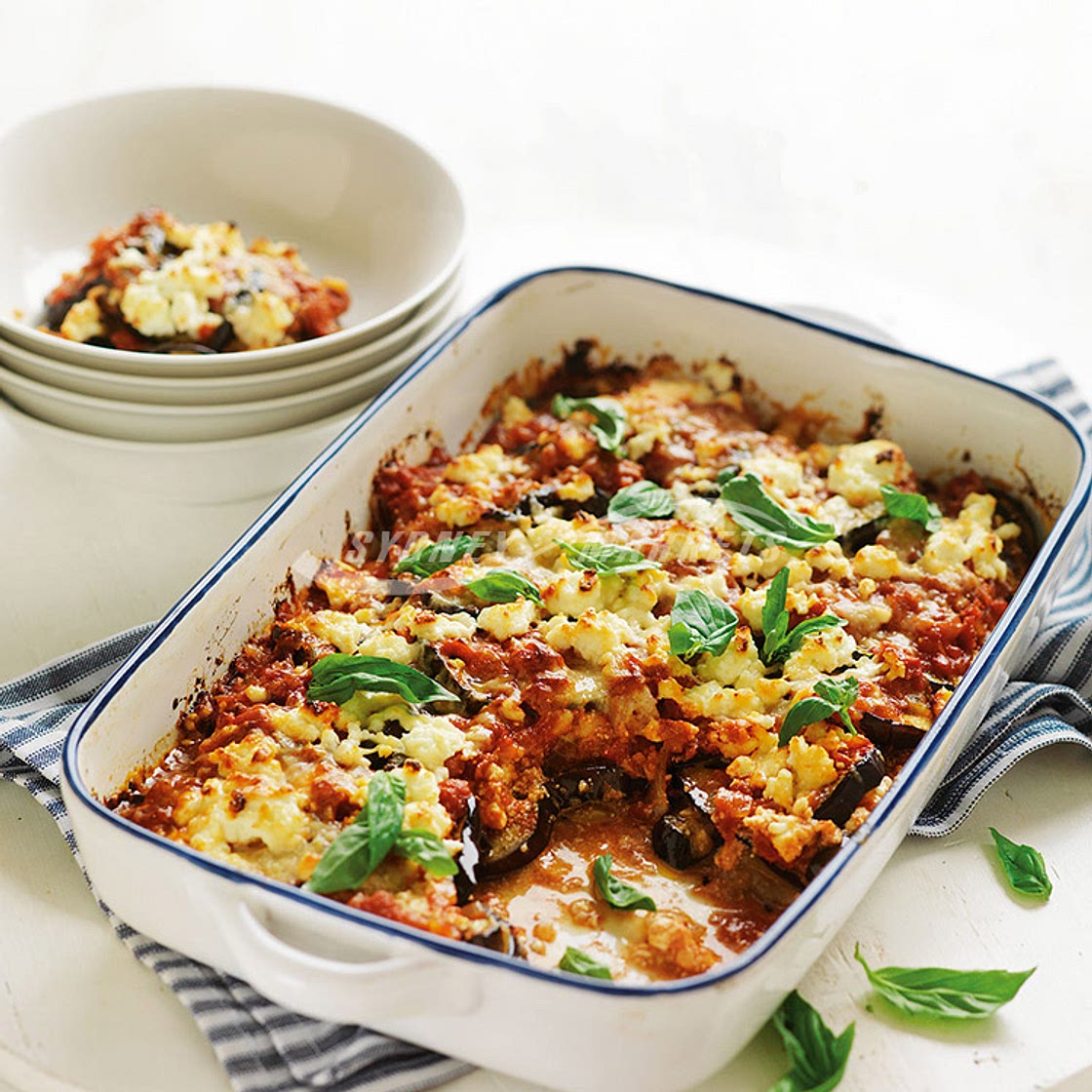 Eggplant & cheese bake