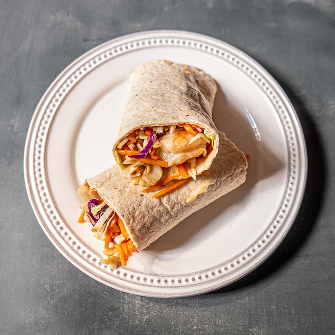Crunchy shrimp wrap