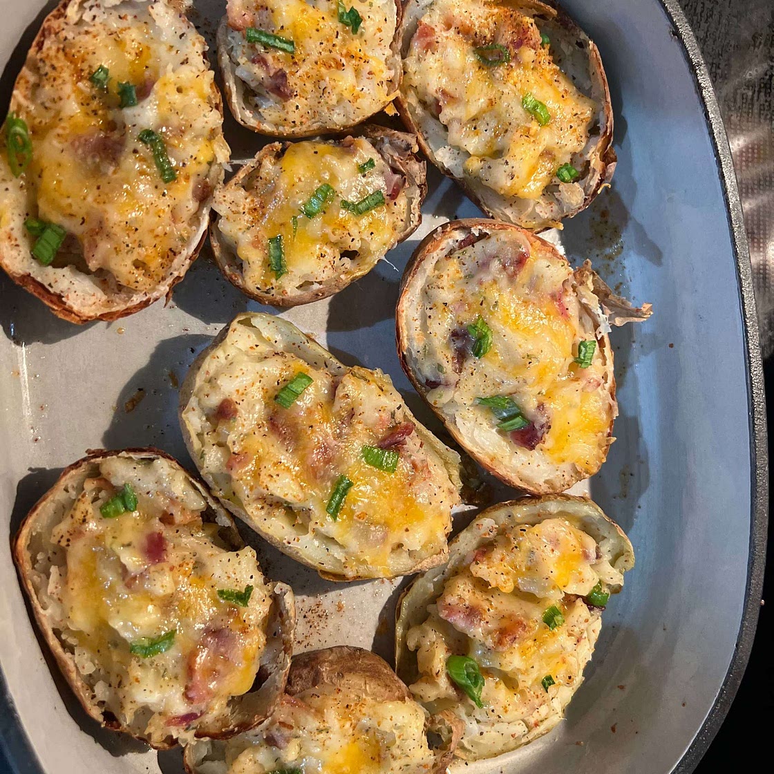 Air Fryer Twice Baked Potatoes