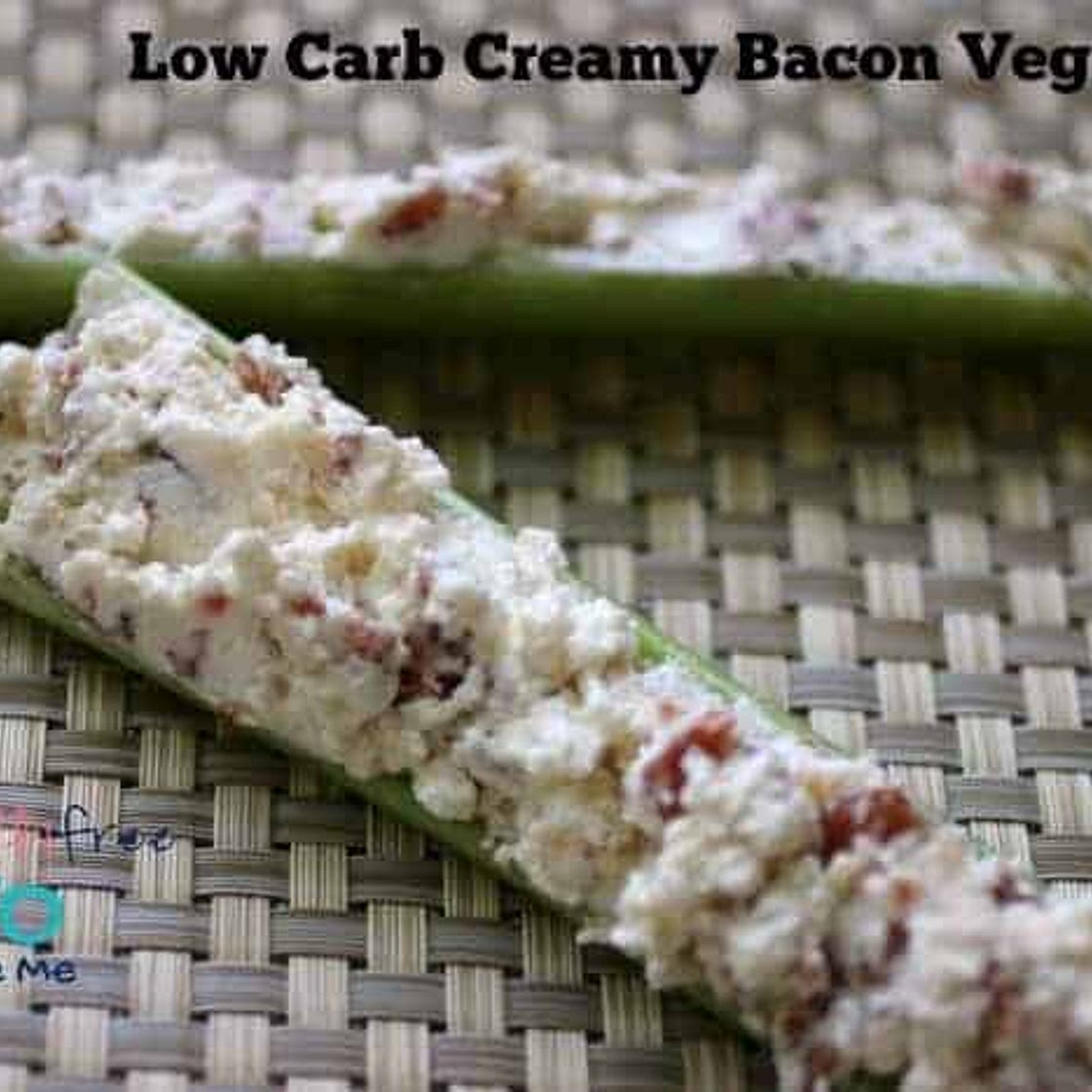 Keto Creamy Bacon Veggie Dip