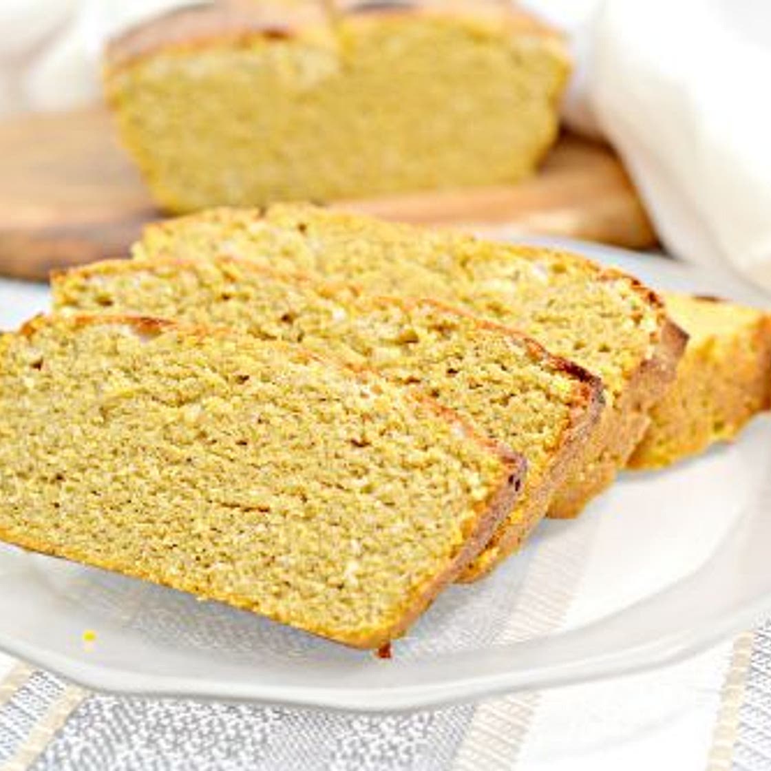 Keto Pumpkin Spice Cream Cheese Bread