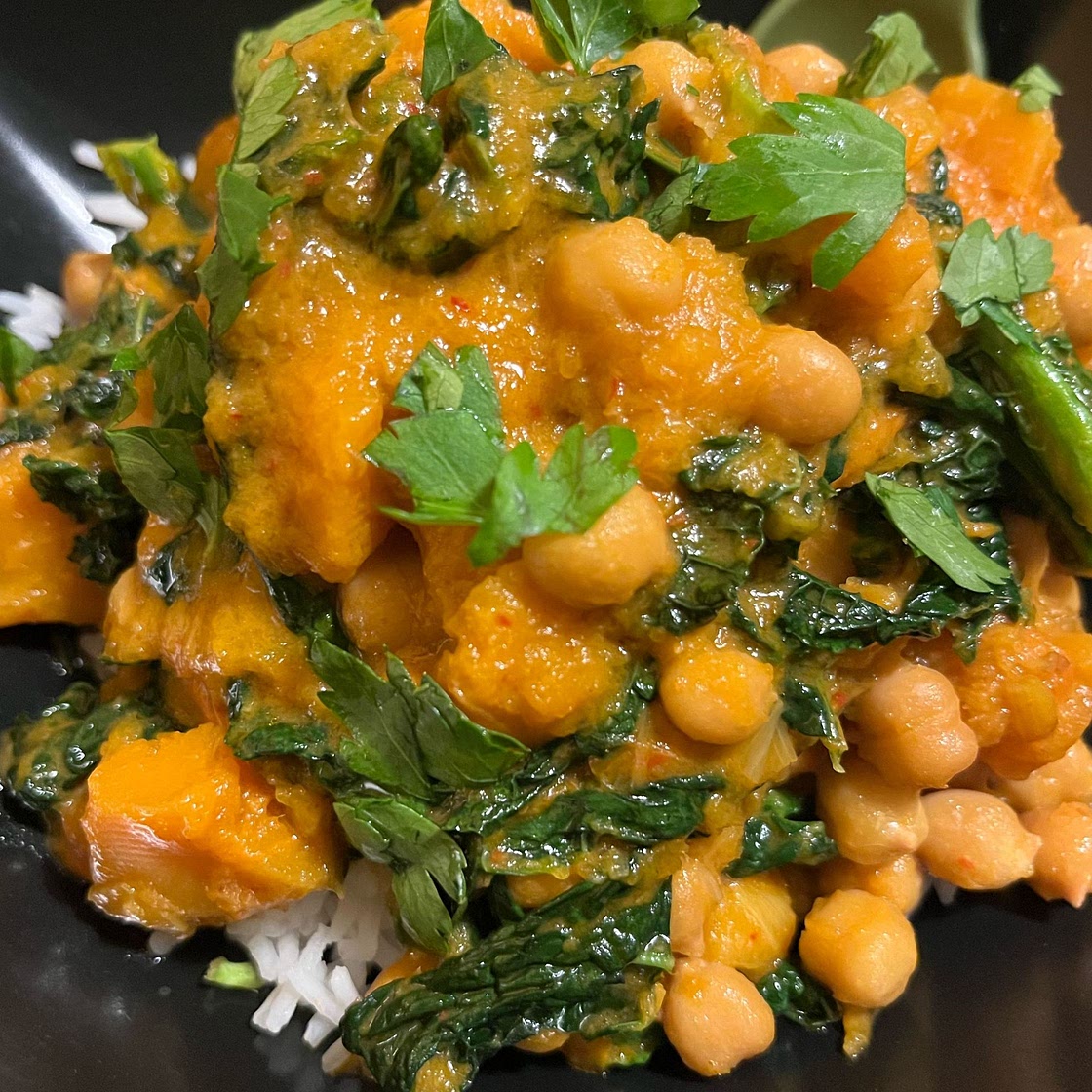 Butternut Squash Curry with Chickpeas