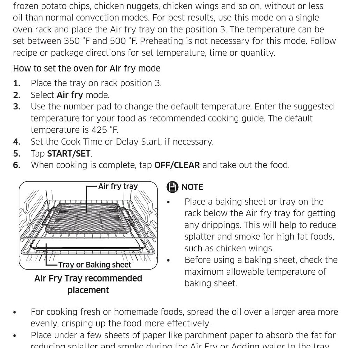 Air fryer cooking guide